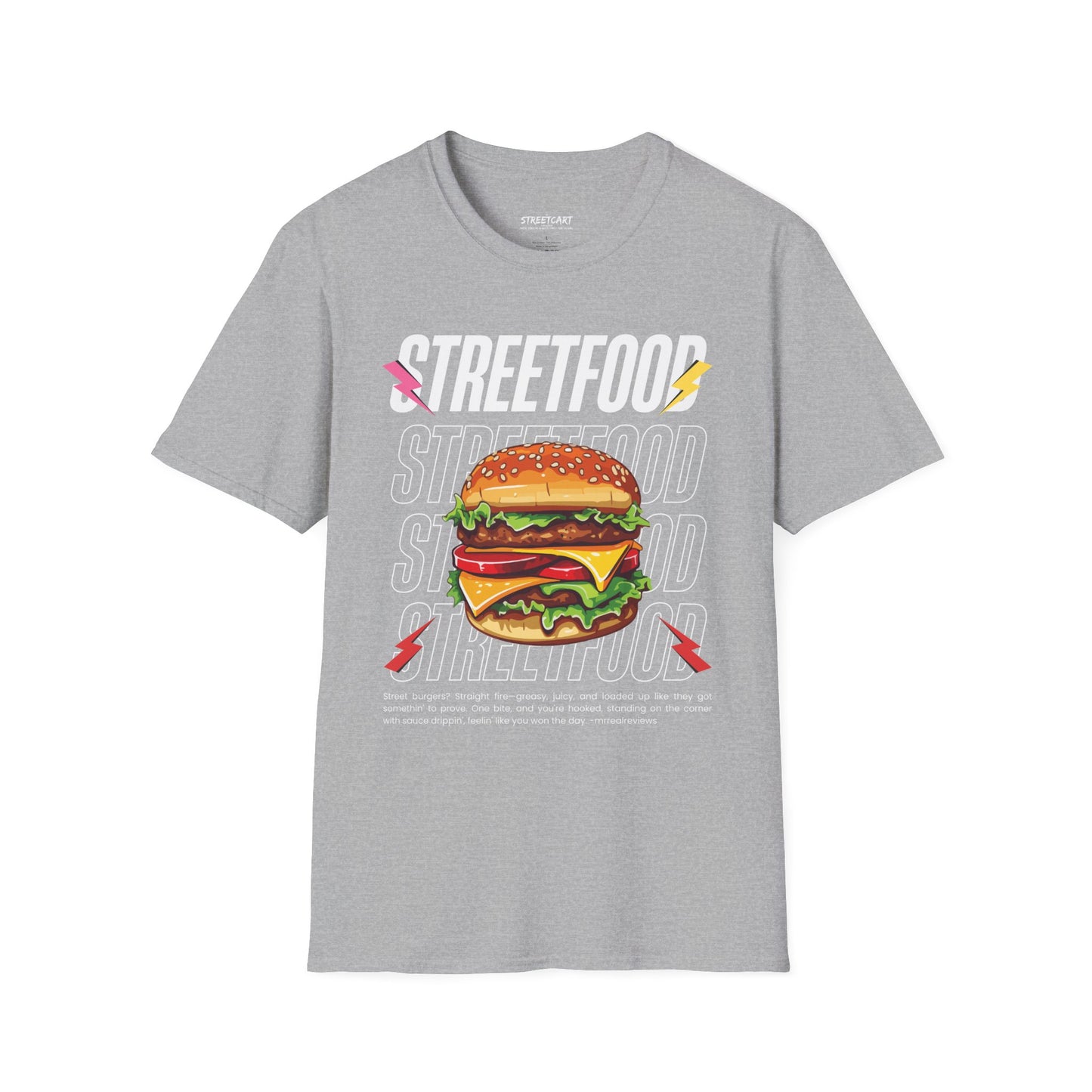 The Grilled BBQ Stacked Burger Streetfood Tee | The Streetfood Collection