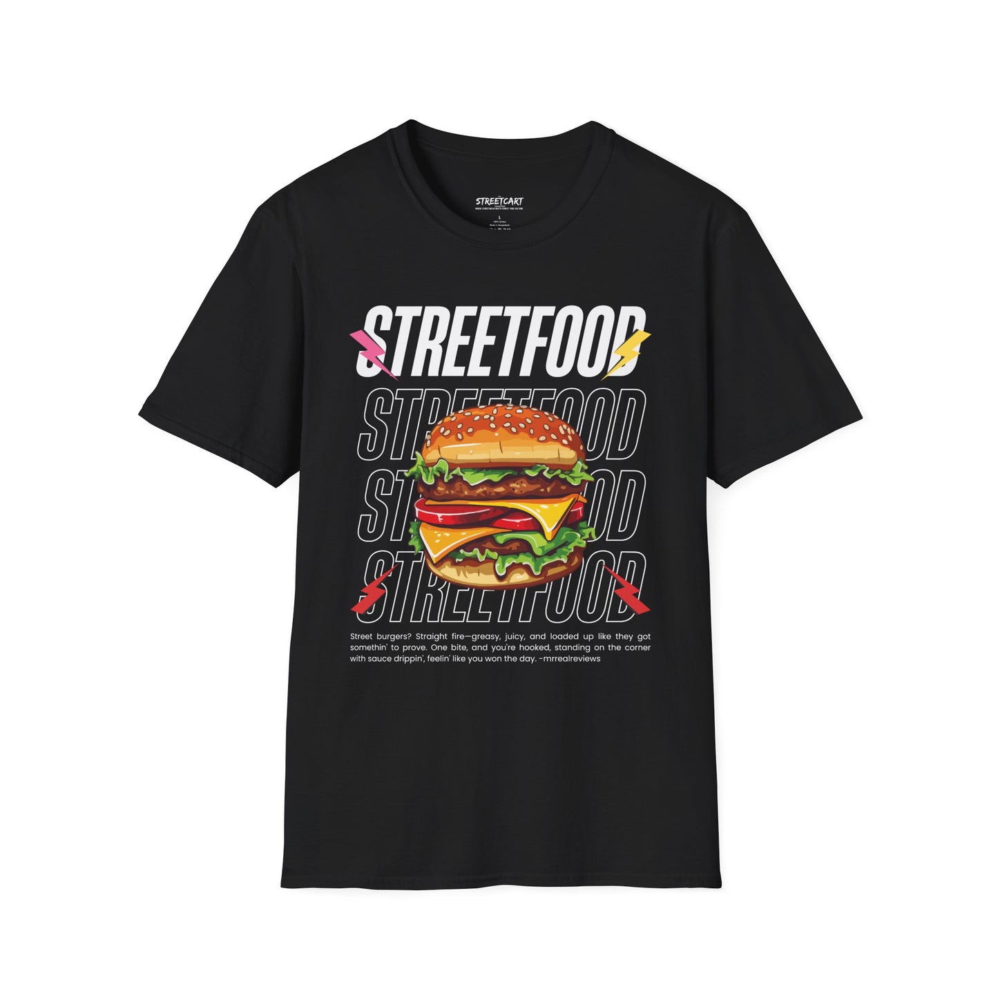 The Grilled BBQ Stacked Burger Streetfood Tee | The Streetfood Collection