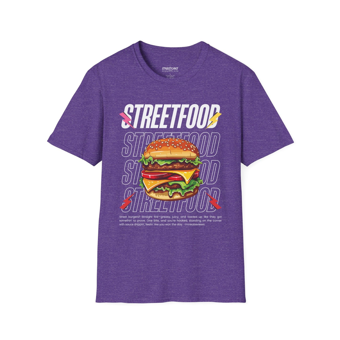 The Grilled BBQ Stacked Burger Streetfood Tee | The Streetfood Collection