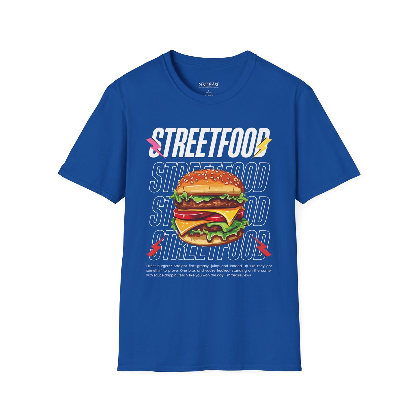 The Grilled BBQ Stacked Burger Streetfood Tee | The Streetfood Collection