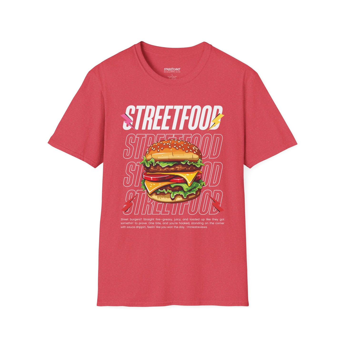 The Grilled BBQ Stacked Burger Streetfood Tee | The Streetfood Collection